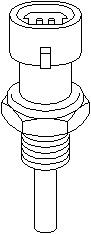 Kylvätsketemperatur-sensor, CHEVROLET,FIAT,OPEL,VAUXHALL, 08 50 413, 13 38 441, 13 41 856, 15326388, 15369305, 25036898, 55199579, 8 50