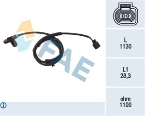 ABS-givare, Sensor, hjulvarvtal, Bakaxel, FORD GALAXY I, SEAT ALHAMBRA, VW SHARAN, 1048604, 7307991, 7M0 927 807 A, 7M0 927 807 D, 95VW-