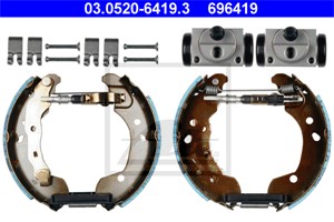 Bromsbackar, sats, Bakaxel, NISSAN,RENAULT, 77 01 208 358, 82 01 046 949, 82 01 046 953, 82 01 046 963