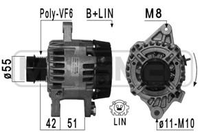 Generator, TOYOTA AURIS, AURIS Kombi, COROLLA Sedan, 27060-0T190