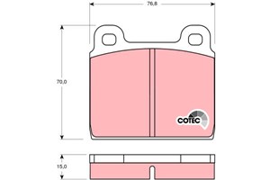 Bromsbeläggsats, Framaxel, ALFA ROMEO,FERRARI,FORD,MERCEDES-BENZ,OPEL,PORSCHE,VAUXHALL,VW, 000 420 66 20, 000 420 67 20, 000 586 06 42,