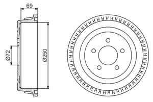 Bromstrumma, Bakaxel, CHRYSLER VOYAGER / GRAND VOYAGER III, DODGE CARAVAN, 04721 263, 04877 433, 04877433, 4721 263, 4877 433