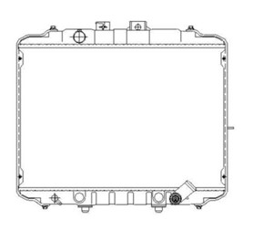Kylare, motorkylning, HYUNDAI GRACE Buss, GRACE Skåp, H100 Buss, H100 Skåp, MITSUBISHI L 300 Buss III, L 300 Skåp III, 14460BB30A, 14460