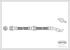 Bromsslang, Fram, Framaxel, MAZDA 121 II, DEMIO, D06143980, D06143980A