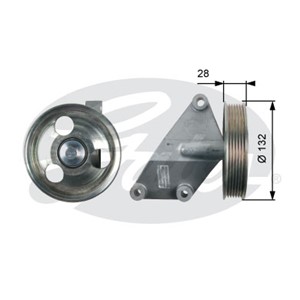 Styrrulle, drivrem, CITROËN,FIAT,LANCIA,PEUGEOT, 5706.L7, 5706L7, 96549548, 9654954880