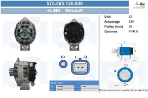 Generator, DACIA,RENAULT, 4404174, 7700430183, 7700431944, 7701499960, 7701499971, 7711134894, 8200120571, 8200205612, 8253612, 9121241