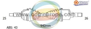 Kardanaxel, framaxel höger, VOLVO S40 I, V40 Kombi, 30866289, 30890087, 8251539, 8251544, 8602184, 8602193