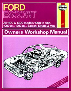Haynes Reparationshandbok, Ford Escort Mk I 1100 & 1300, Universal