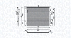 Kondensor, klimatanläggning, KIA SORENTO II, 976062P000, 97606-2P000
