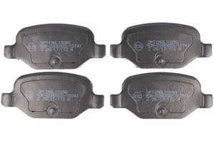 Bromsbeläggsats, Bakaxel, ABARTH 500 / 595 / 695, FIAT 500, IDEA, PANDA, PANDA Skåp/halvkombi, PUNTO, LANCIA MUSA, 77363445, 77364024, 9