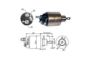 Magnetswitch, startmotor