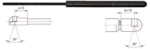 Gasfjäder, motorhuv, VW LUPO I, 6X0 823 359C