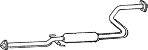 Mittenljuddämpare, Mitt, HONDA CIVIC Hatchback IV, CIVIC Sedan IV, 18220-SH3A14, 18220-SH3A15, 18220-SH3A16, 18220-SH4A22