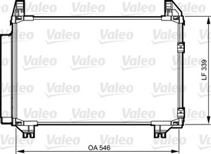 Kondensor, klimatanläggning, TOYOTA YARIS, 884600D050, 88460-0D050