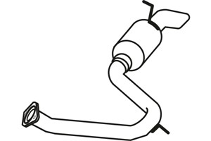 Bakre ljuddämpare, Bak, TOYOTA RAV 4 III, 17430-26740, 17430-26743