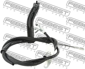 Vajer, parkeringsbroms, Vänster bak, SSANGYONG KORANDO, KORANDO VAN, 4901034202