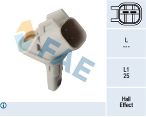 ABS-givare, Sensor, hjulvarvtal, framaxel höger, VOLVO S60 II, S80 II, V60 I, V70 III, XC60 SUV I, XC70 II, 30793929, 31423572