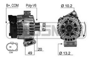 Generator, FORD, 1469714, 1685794, 1698214, 2265722, 30712040 AD, 30712040, 7G9N 10300 CA, 7G9N 10300 CC, AV6N 10300 HA, AV6N 10300 HB,
