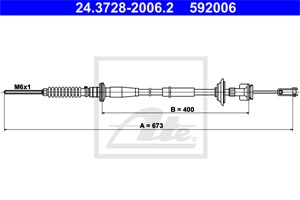 Vajer, koppling, SUBARU JUSTY III, SUZUKI IGNIS II, 2371086G40, 23710-86G40