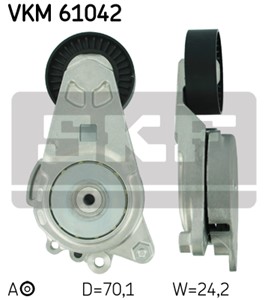 Spännrulle, flerspårsrem, TOYOTA AURIS, AURIS Kombi, COROLLA Sedan, URBAN CRUISER, VERSO S, YARIS, 16620-0N010, 16620-33020, 16620-33021