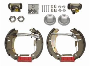 Bromsbackar, sats, Bakaxel, CITROËN,PEUGEOT, 4241 3L, 4241 5Y, 4241 6F, 4241 8R, 4242 06, 4242 26, 95668071