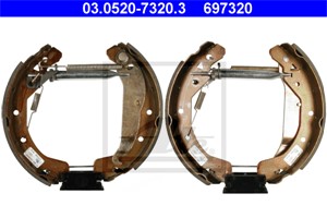 Bromsbackar, sats, Bakaxel, OPEL VECTRA B, VECTRA B Halvkombi, VECTRA B Kombi, ZAFIRA A Minibus, minivan, VAUXHALL VECTRA, ZAFIRA A