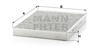 Kupefilter, AUDI,PORSCHE,VW, 7H0 819 631 A, 955.572.219.10, JZW 819 653 E