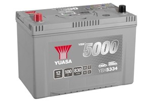 Yuasa Silver Högprestanda Batteri 12V 100Ah 830A, passar många modeller, 21E620270, 21E6-20270, 2441000Q1D, KE24190E10NY, KE241-90E10-NY