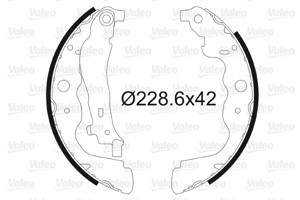 Bromsbackar, sats, Bakaxel, DACIA,LADA,MERCEDES-BENZ,RENAULT, 4154200220, 6001549703, 7701210109