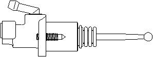 Huvudcylinder, koppling, SEAT,VW, 1H1 721 401