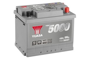 Yuasa Silver Högprestanda Batteri 12V 65Ah 640A, passar många modeller, 000915105AD, 1139435, 12782115, 1526985, 1632648780, 19001185,