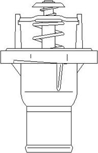 Termostat, kylvätska