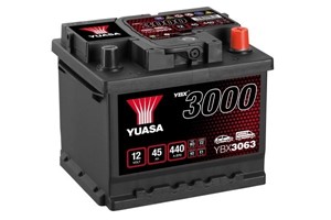 Yuasa Batteri 12V 45Ah 440A, passar många modeller, 000915105DA, 1062547, 1072322, 1072324, 1130883, 1201030, 1347729, 1347733, 1426512