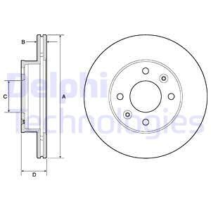 Bromsskiva, HYUNDAI i10 I, i10 II, KIA PICANTO, 51712-07500, 517120X500, 51712-0X500