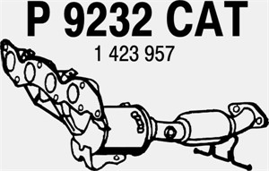 Katalysator, FORD,VOLVO, 1253454, 1257251, 1313046, 1319964, 1323234, 1380396, 1380413, 1420339, 1423957, 1429900, 1503019, 1503057, 150