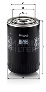 Oljefilter, CITROËN,FIAT,PEUGEOT, 1109 AF, 1109 AG, 1109 AT, 1109 Z7, 1109 Z8, 1606267580, 71749828, 8094864