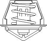 Termostat, kylvätska, CHEVROLET,FIAT,OPEL,VAUXHALL, 12615097, 12622410, 13 38 007, 13 38 008, 13 38 034, 13 38 427, 73502809, 90537453,