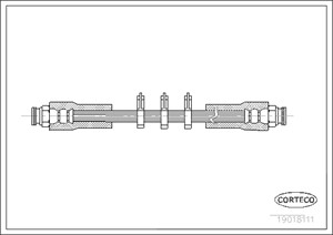 Bromsslang, Framaxel, ALFA ROMEO 164, 60507992, 60546644