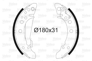 Bromsbackar, sats, Bakaxel, AUDI,SEAT,VW, 171698525AX, 171698525BX, 867698520X, 867698525, 867698525V, 867698525X
