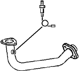 Avgasrör, Fram, MAZDA 626 V, 626 Hatchback V, 626 Station Wagon V, FP24-40-500B