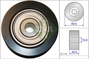 Styrrulle, drivrem, CITROËN C4 AIRCROSS, MITSUBISHI ASX, LANCER VIII, LANCER Sportback VIII, OUTLANDER III, PEUGEOT 4008, 1341A042, 16 0