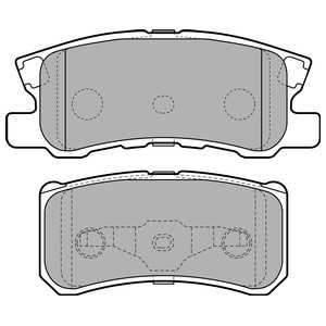 Bromsbeläggsats, Bakaxel, CITROËN C4 AIRCROSS, PEUGEOT 4008, 1609899680, 1620368680, 1635677180