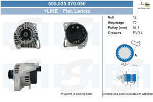 Generator, ALFA ROMEO,FIAT,FORD,LANCIA, 1535436, 1673520, 51700670, 51700675, 51859042, 71784031, 71794211, 9S5110346AA, 9S5110346AB