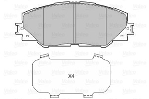 Bromsbeläggsats, Framaxel, TOYOTA AURIS, AURIS Kombi, MATRIX, MIRAI, PRIUS, PRIUS PLUS, RAV 4 III, RAV 4 IV, 04465-02230, 04465-42140, 0