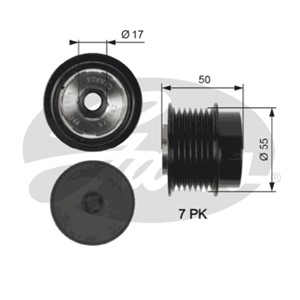 Frihjulskoppling, generator, TOYOTA ALPHARD / VELLFIRE, CAMRY Sedan, MATRIX, PREVIA II, PREVIA III, RAV 4 III, 274150W040, 274150W041, 2