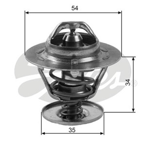Termostat, kylvätska, AUSTIN,HYUNDAI,KIA,ROVER,TRIUMPH, 0K75615171C, 13H7508, 2550022000, 2550022200, GTS101, GTS280