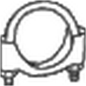Klämma, avgassystem, BMW,CHRYSLER,FORD,MERCEDES-BENZ,VOLVO, 18307560779, 18307791587, 2104900541, NTC4881