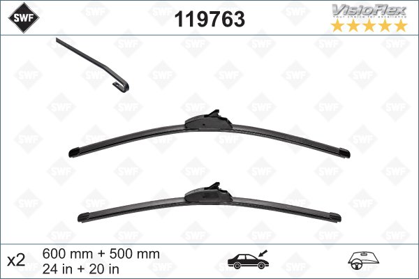 Flatbladesats 600/500