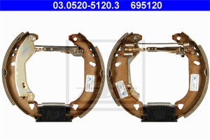Bromsbackar, sats, Bak, FIAT PUNTO, PUNTO Cabriolet, PUNTO Van, LANCIA Y