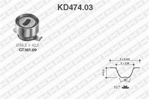 Kamremskit, HONDA,ROVER, 14400-P1K-E01, 14400-PM6-004, 14510-PM7-004, FDU1466, FDU2691, GTB1233, GTB2016XS